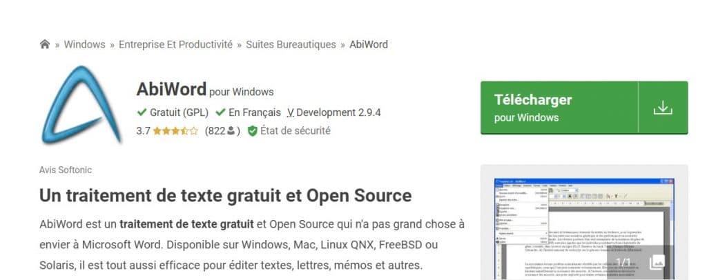  AbiWord le logiciel de traitement de texte open source