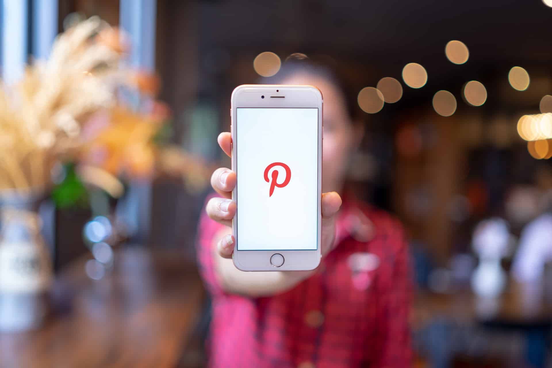 Logo pinterest sur telephone
