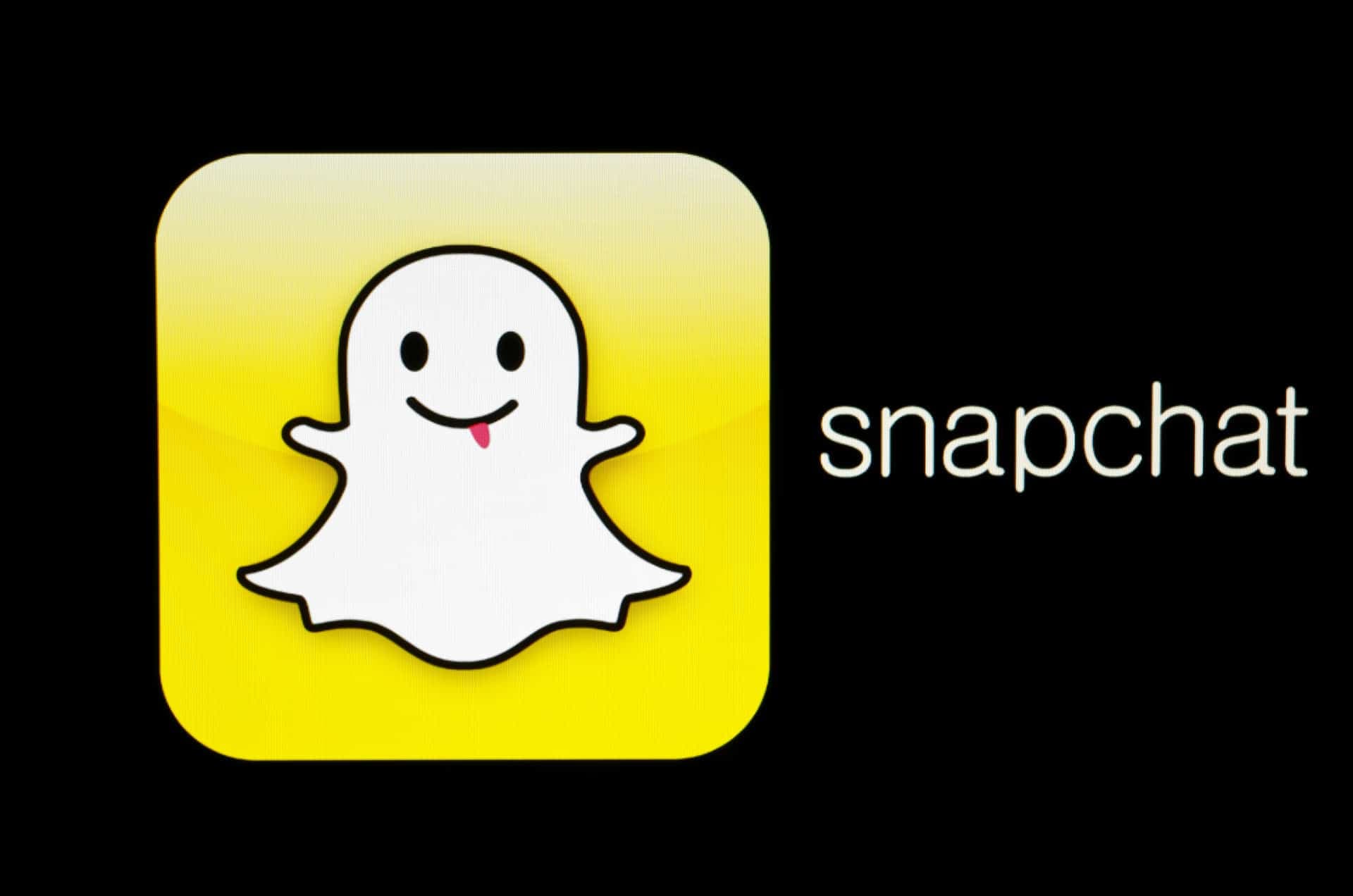 logo snapchat fond noir