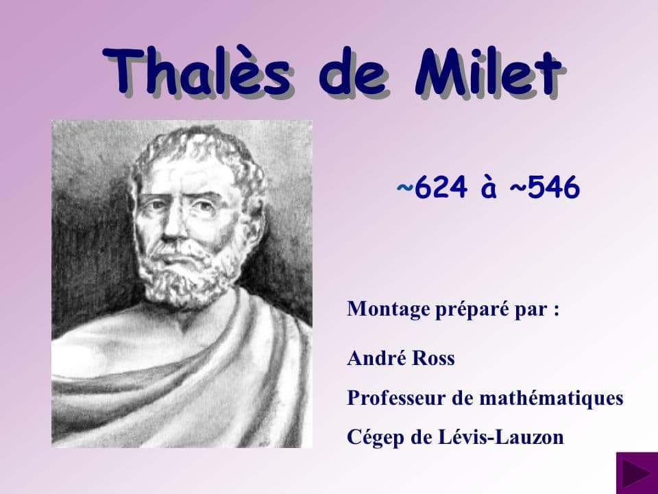 Thalès et Pythagore, les fondateurs