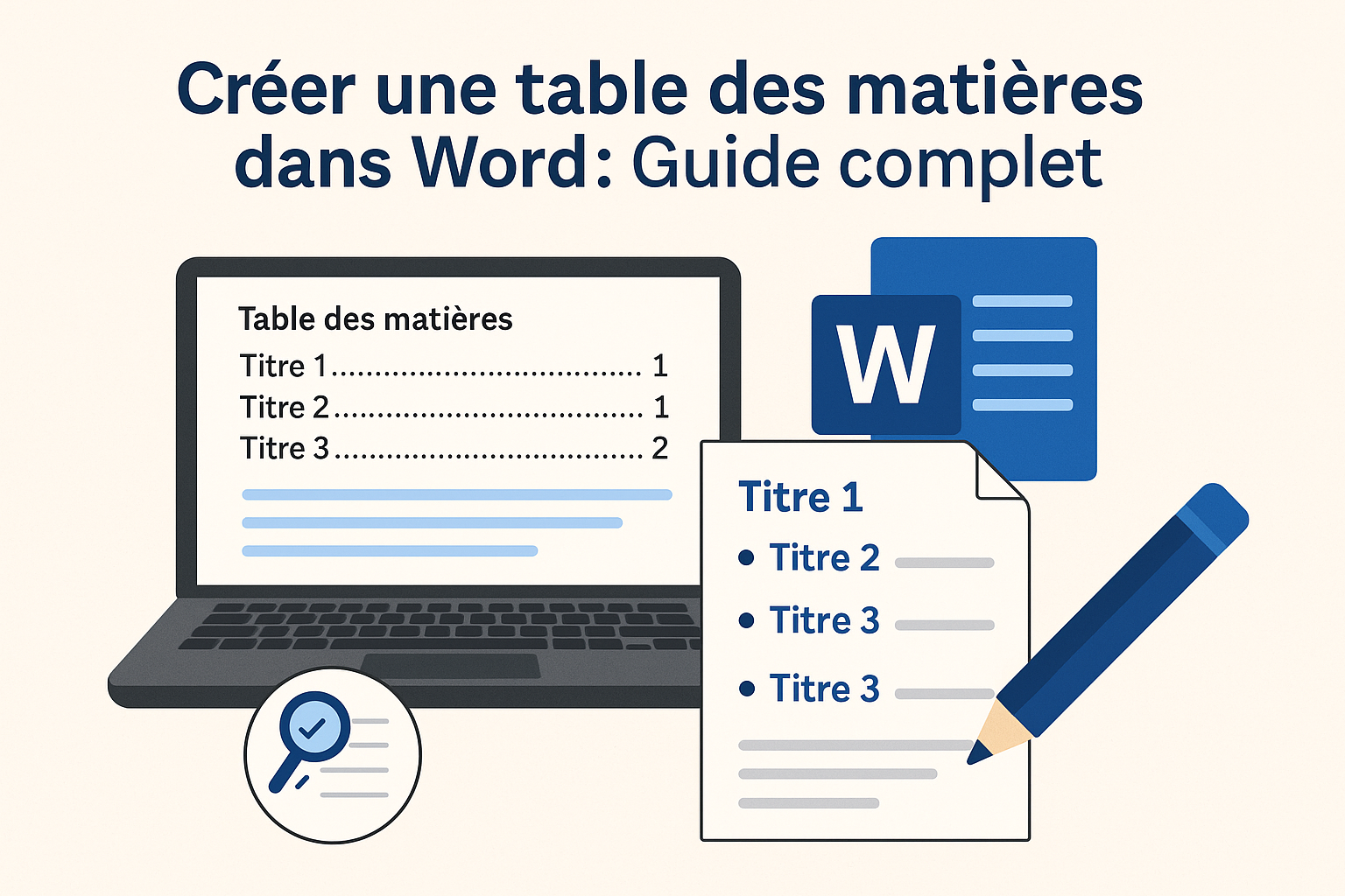 table des matières
