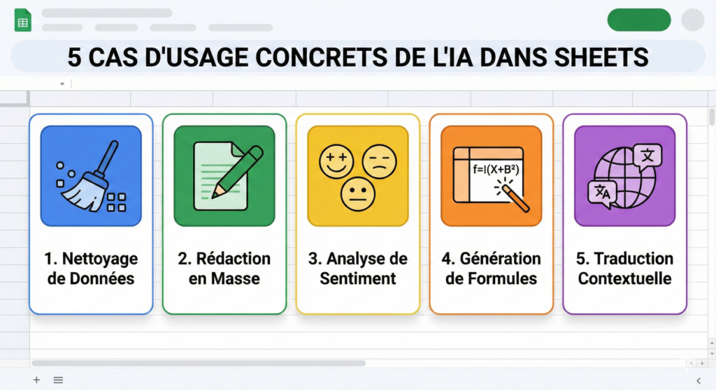 Voici ce que vous pouvez faire dès maintenant en utilisant une simple formule type =GPT()